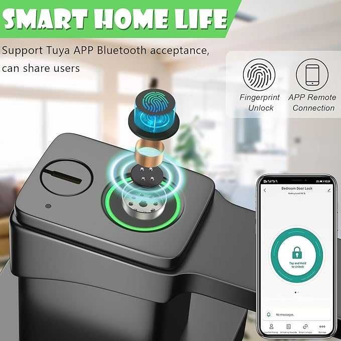 Yala Smart cu Amprenta, WiFi + APP , Interior, REDUS de la 550RON