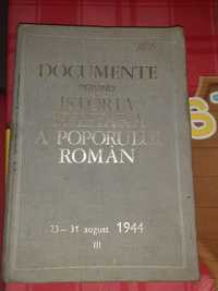 Vand carte document istoria militara a poporului român