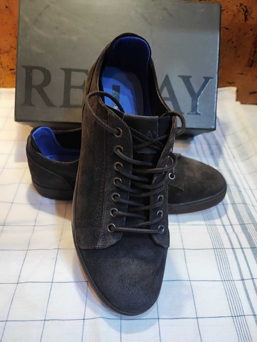 Оригинални нови мъжки обувки REPLAY велур/неопрен размер 44