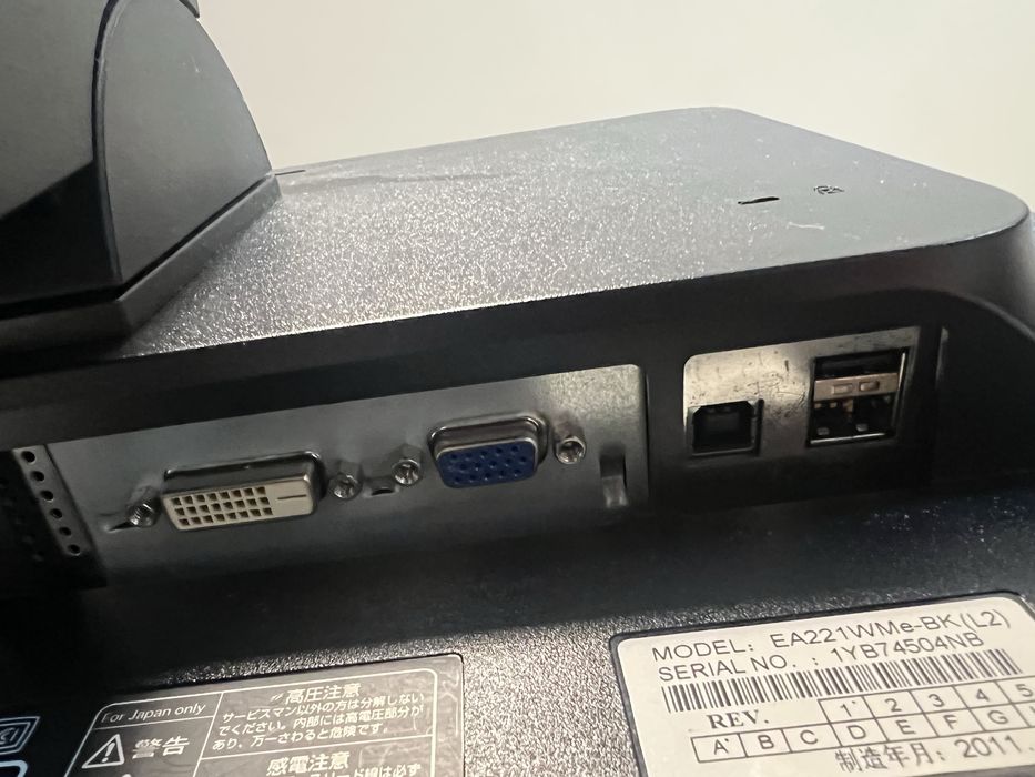 Monitor NEC MultSync EA221WMe