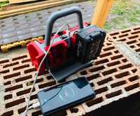 Suport organizare 6x Acumulatori Milwaukee M18 18V incarcator telefon