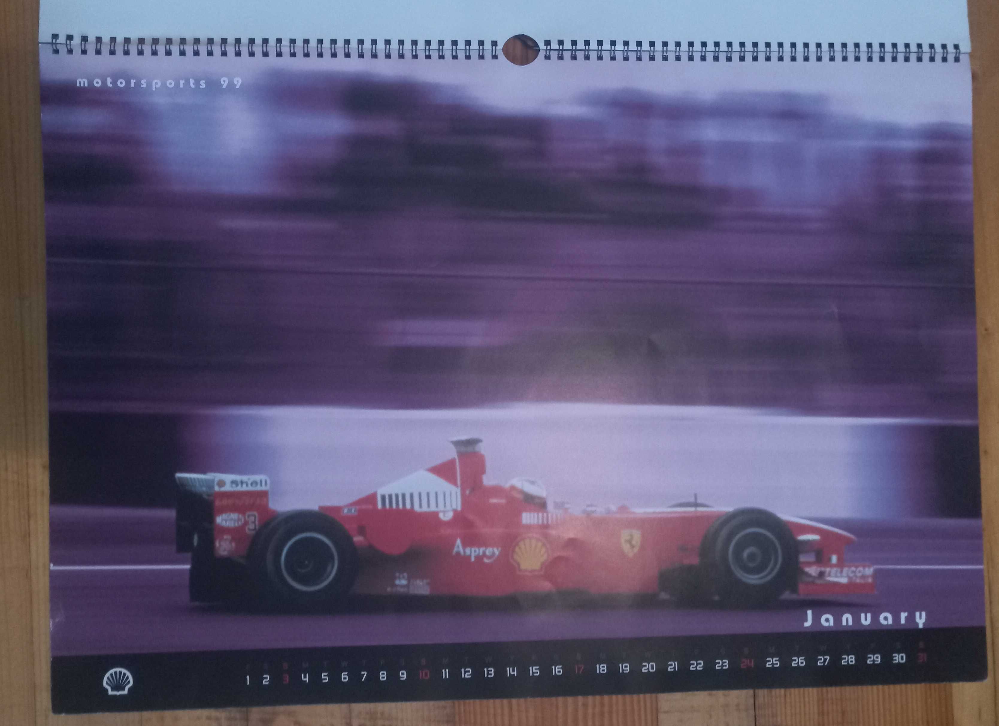 Календар Ферари Шел Моторспорт 1999 - 70лв