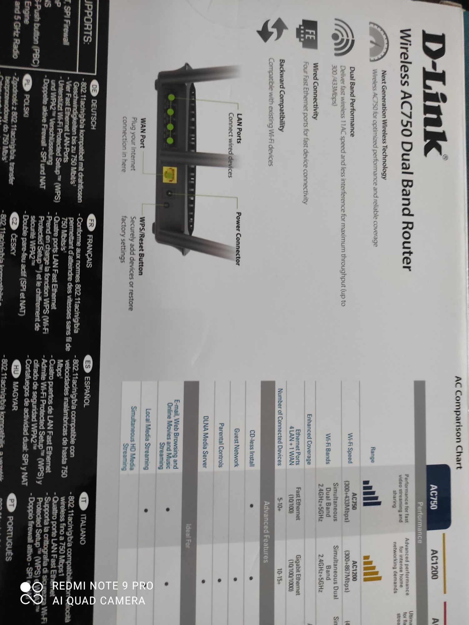 Vând Router wifi dir 809 D Link