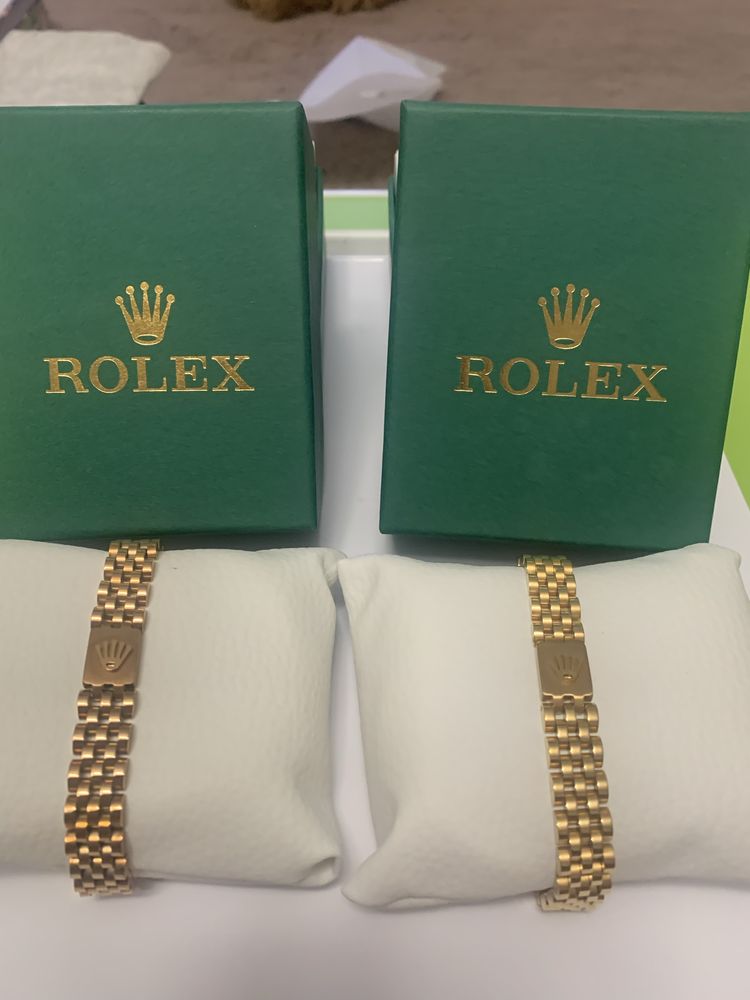 Bratari Rolex noi placate cu aur