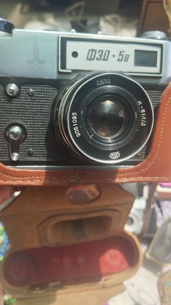 Фотоаппарат ФЭД сделана СССР 1980 год бу есть олимпийская  эмблема
