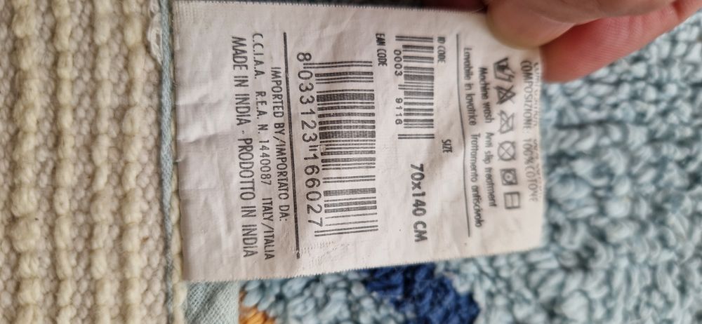 Намален! Детски килим Мики Маус 100% памук. Нов.