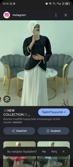 Ayollar koʻfta yufkasi rangi oq qora razmerxxl kiyilmagan yangi