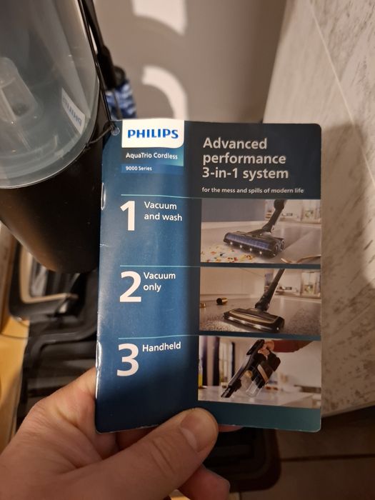 Вертикална прахосмукачка Philips XW9383/01 Aqua Trio, серия 9000,