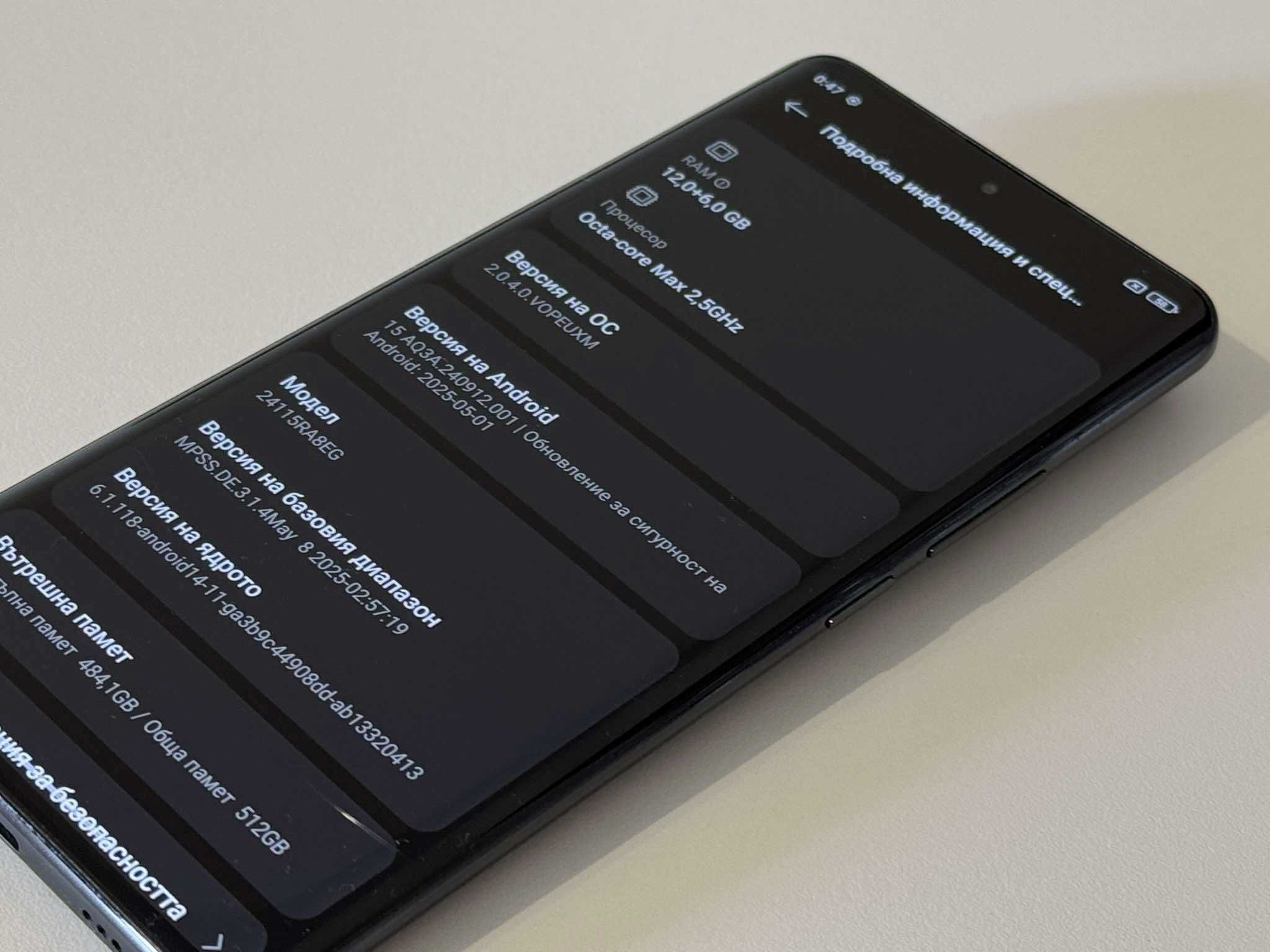Бартер! Xiaomi Redmi Note 14 Pro + Plus 5G 512/12GB Black (Черен)