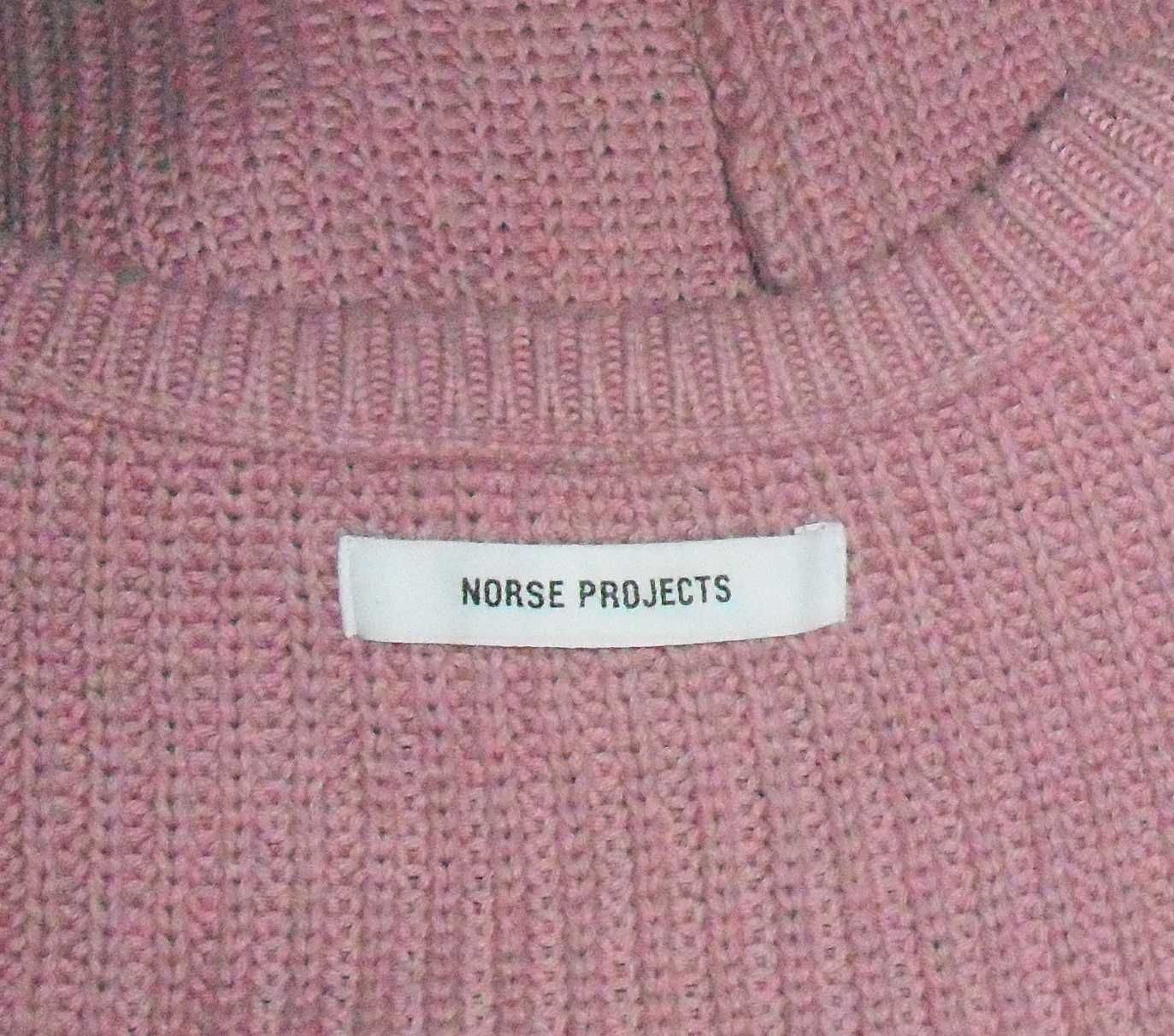 Къс пуловер пепел от рози norse projects, р-р S-M