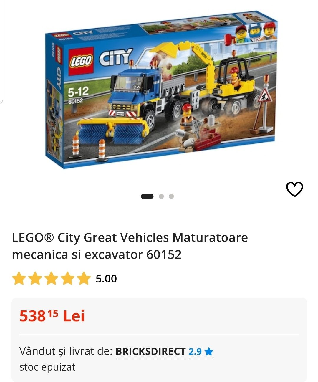 Lego City 60152 Măturătoare