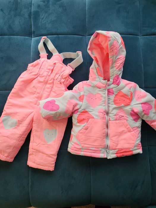 Бебешки гащеризон и яке комплект зимен космонавт размер 80/ 9-12 месец