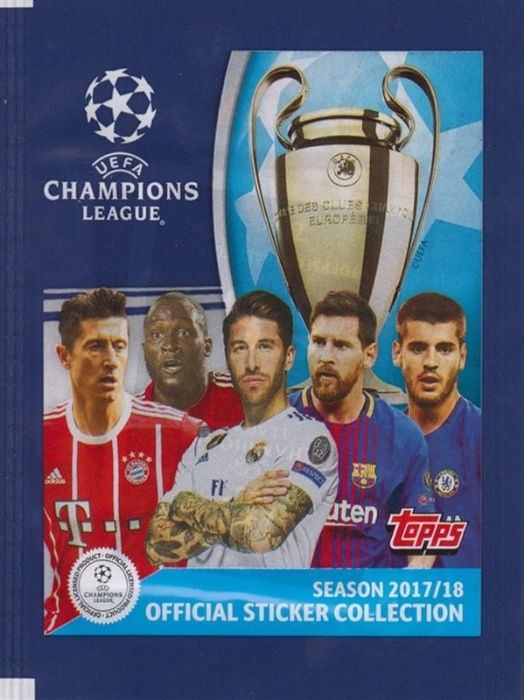 Стикери Topps UEFA Champions League 2017/2018, 2018/2019 и 2019/2020