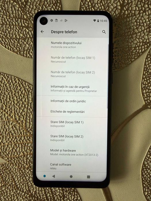 Telefon mobil Motorola Moto One Action, Dual SIM, 128, 4GB, Denim Blue