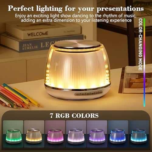 Нов Безжичен високоговорител 8W + дисплей платформа + 7 RGB светлини