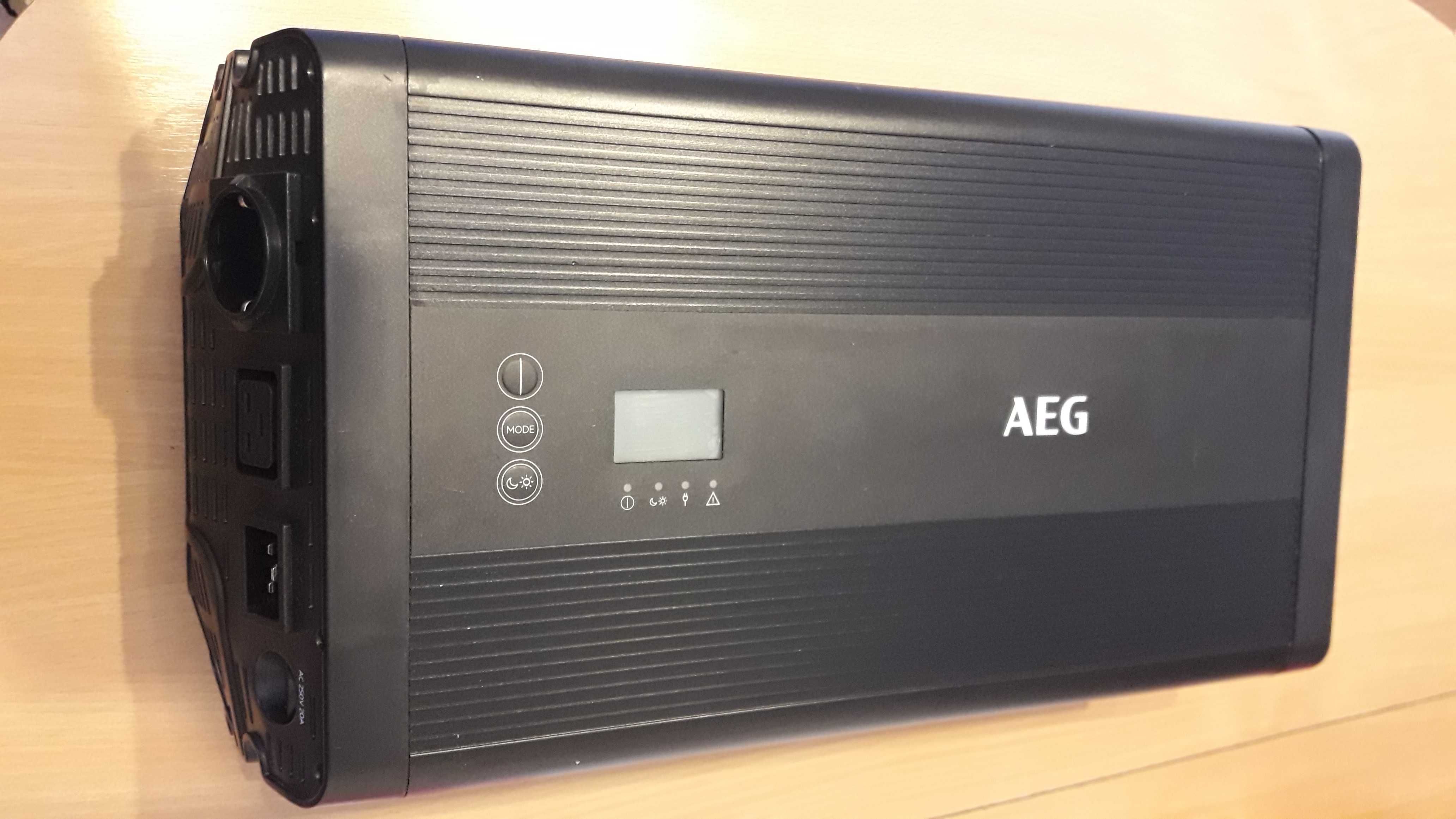 Convertor de tensiune, AEG Automotive 3000 W, 12 V DC la 230 V AC