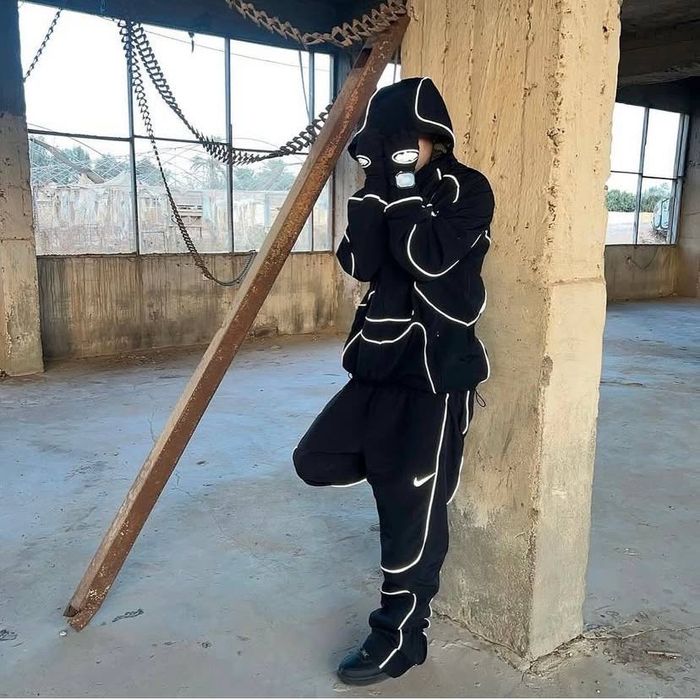 Nike x Corteiz Colab Reflective Tracksuit Мъжки Екип Анцузи Комплект