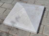 5 capace de stalp gard beton 35x35 cm gri