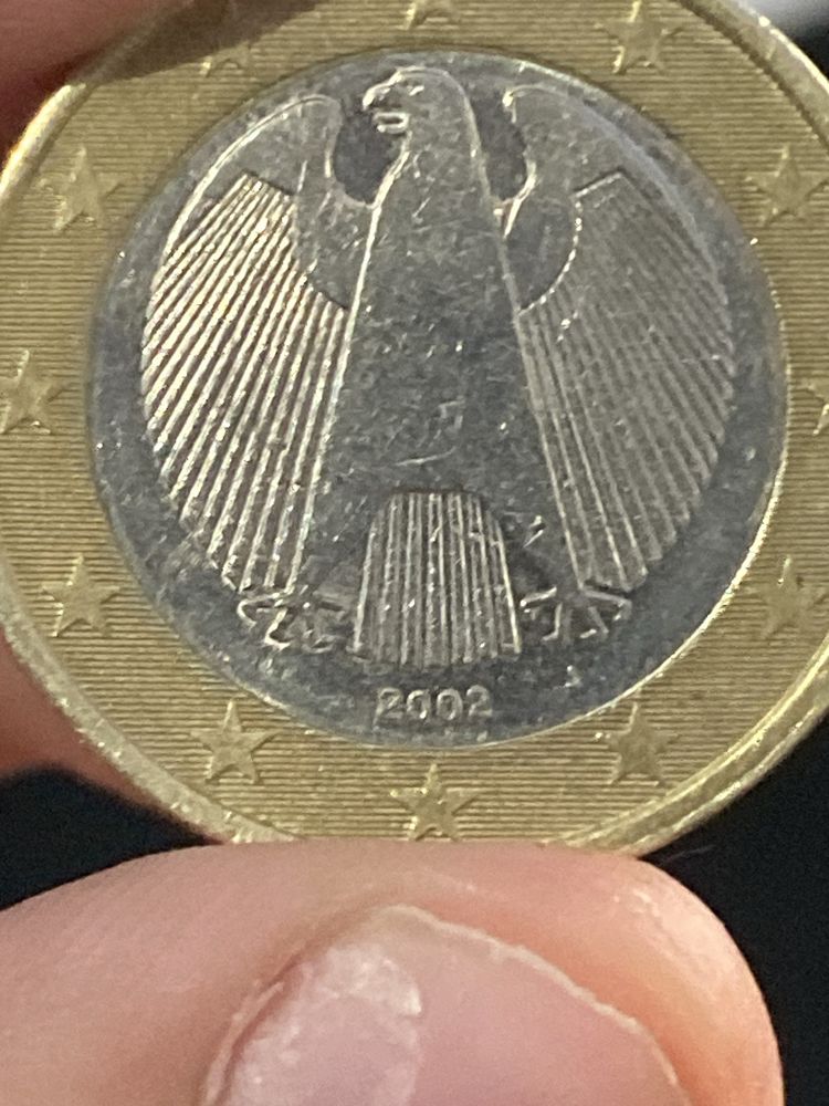 Monede de 1 euro din anul 2002 diferite