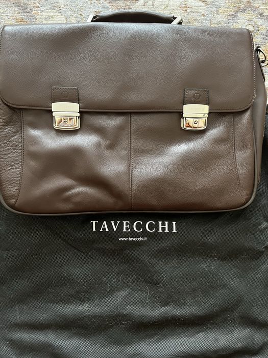 Servietă / Geanta piele Tavecchi