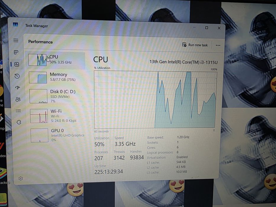 Laptop HP Intel i3 Gen13 8GB-RAM 500GB SSD La cutie Cu Incarcator