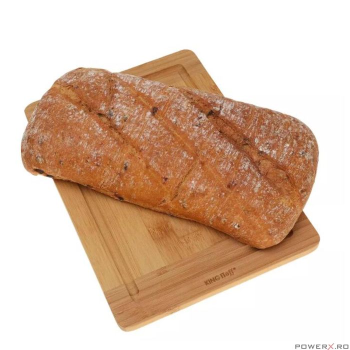 Tocator din bambus, universal, ecologic, 27 x 19 x 1,8 cm, Kinghoff