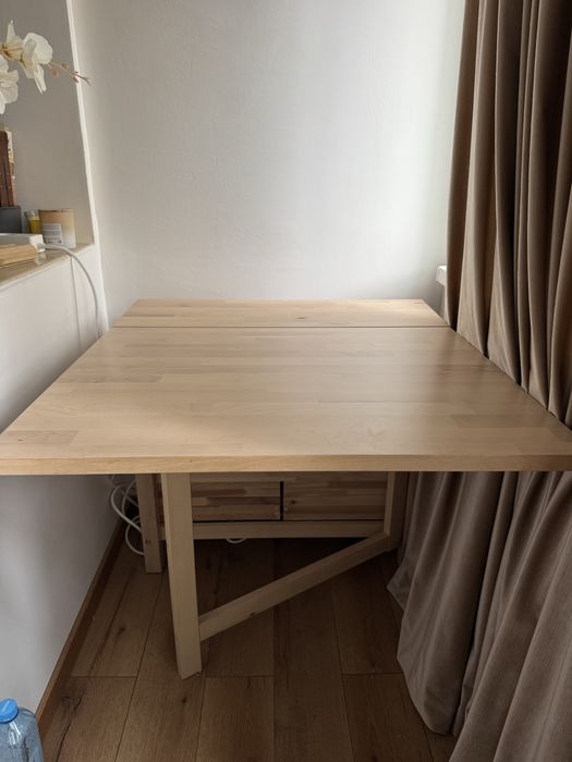 Masa pliabila + scaune Norden Ikea | 4 scaune Knisa gri