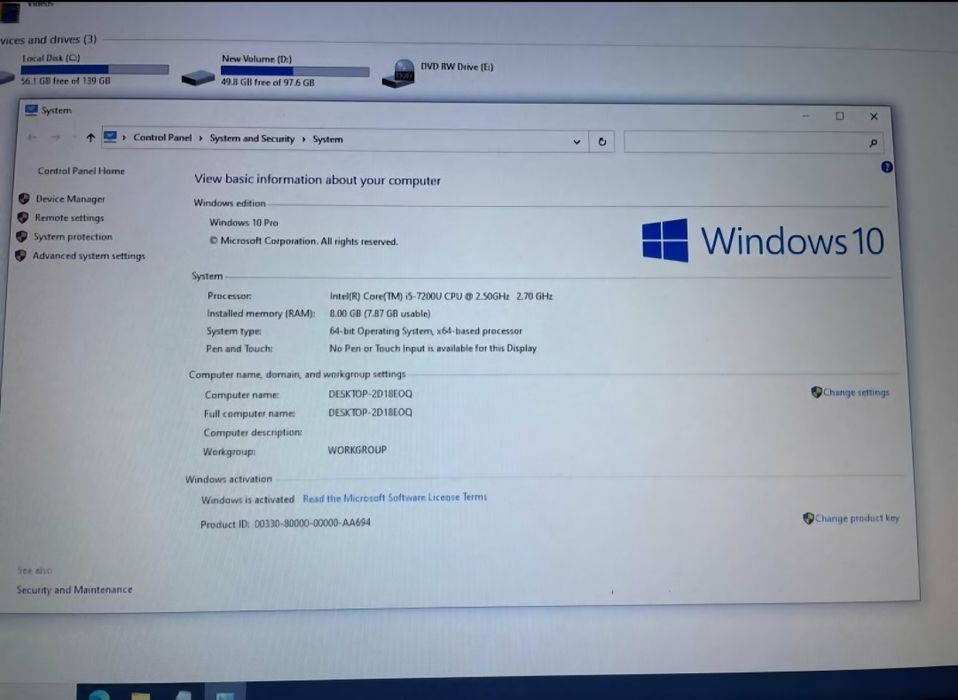 Laptop Acer F5-771