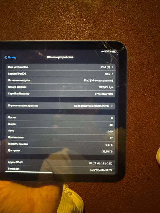 Apple Apple iPad 10th Gen (128GB, Wi-Fi, Blue) 2023