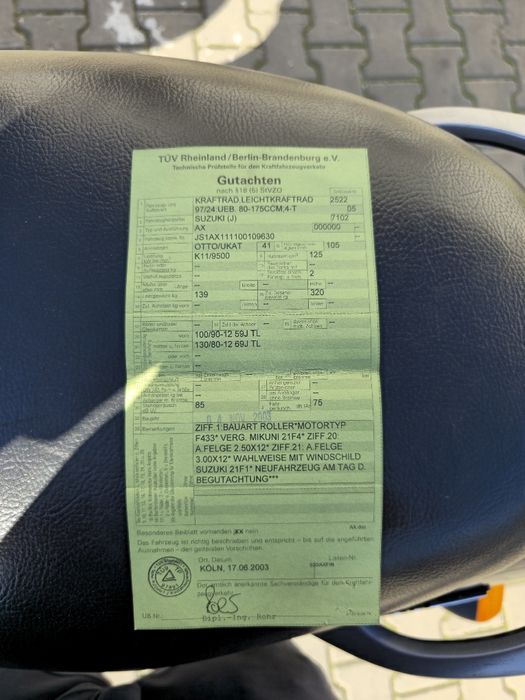 Suzuki 125 cc 2003 cu acte