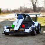 Kart electric pentru copil 3-11 ani, Racing F1 2x 45W 12V cu RC White