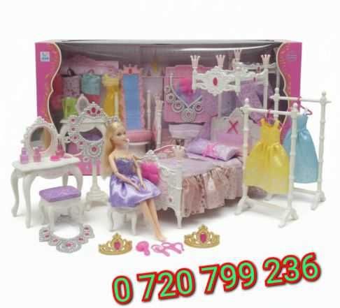 Set joaca papusi Dormitor si dressing +papusa