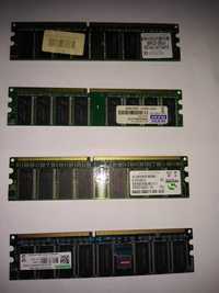 4 memorii ddr 1GB, și 3x512MB