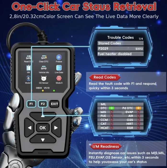 Професионална диагностика за кола  / OBD2 диагностичен скенер