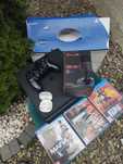 Vand ps 4 Ultima versiune + bonus microfon,casti earbuds si filme/jocu