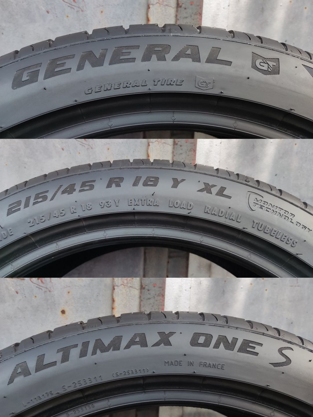 4бр. летни гуми 215/45/18 General Altimax
dot23
9.25mm
Перфектно състо