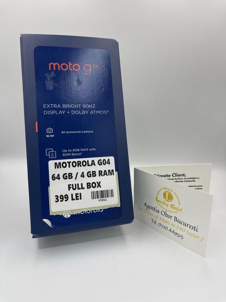 Motorola G04 FULLBOX 64GB/4GB RAM #43262