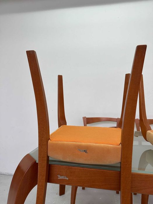 Маса 180×90 + 8 столa Bora „Романс“ – дървена трапезария