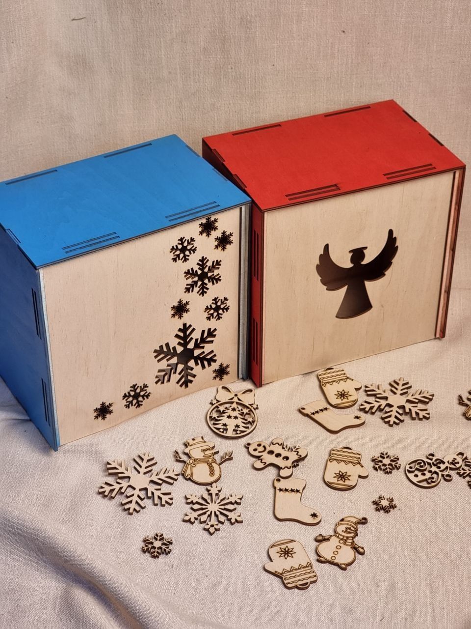 Боксы коробки деревянные для сладостей