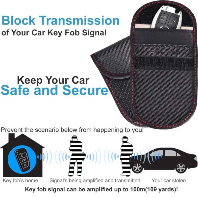 Калъф / протектор с RFID защита за автомобилен ключ (за автомобили с б