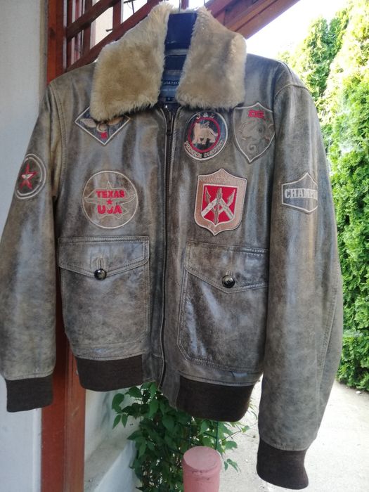 Geaca piele bărbati Aviatrix M