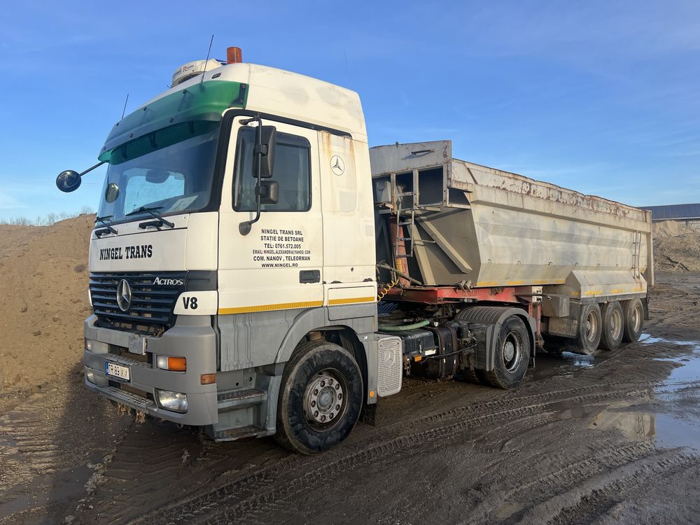 Cuplu Mercedes Actros 1848 si semiremorca Voltrailer