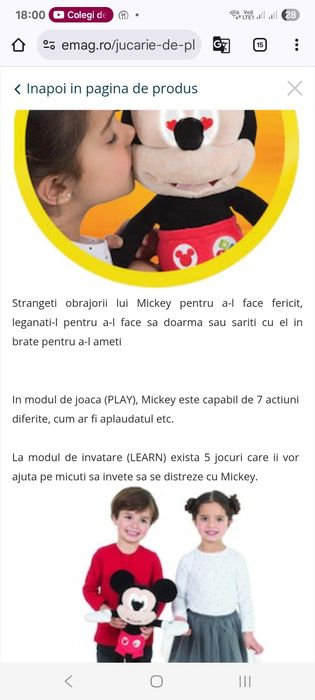 Mikey Mouse interactiv lb romana