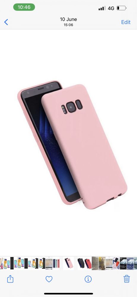 Husa Slim Silicon Cu Interior Material Fin - Samsung S8 / S9 Plus