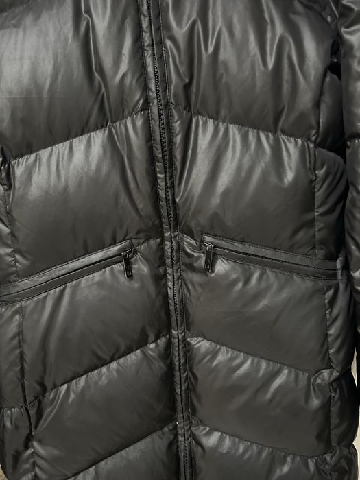 100% Оригинално дамско черно дълго зимно яке с качулка Calvin Klein