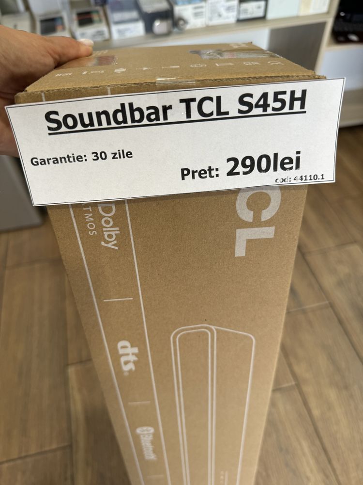 Soundbar TCL S45H, 100W, Negru, Impecabil/CA NOU!!!