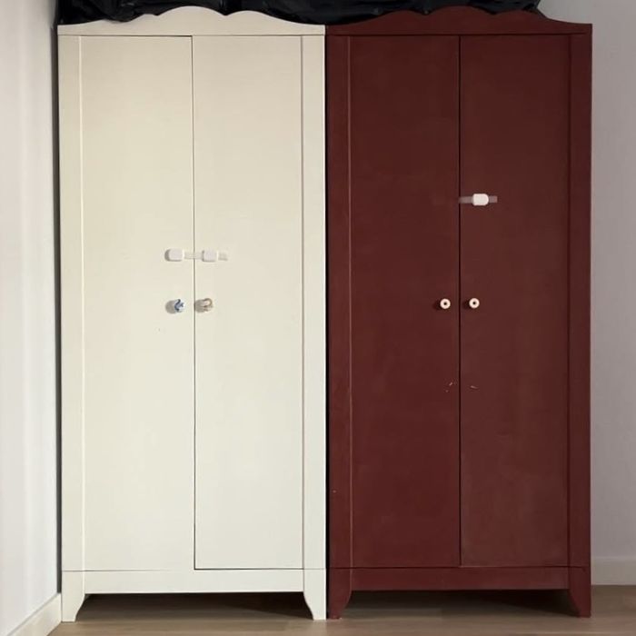 Dulap copii IKEA alb / rosu