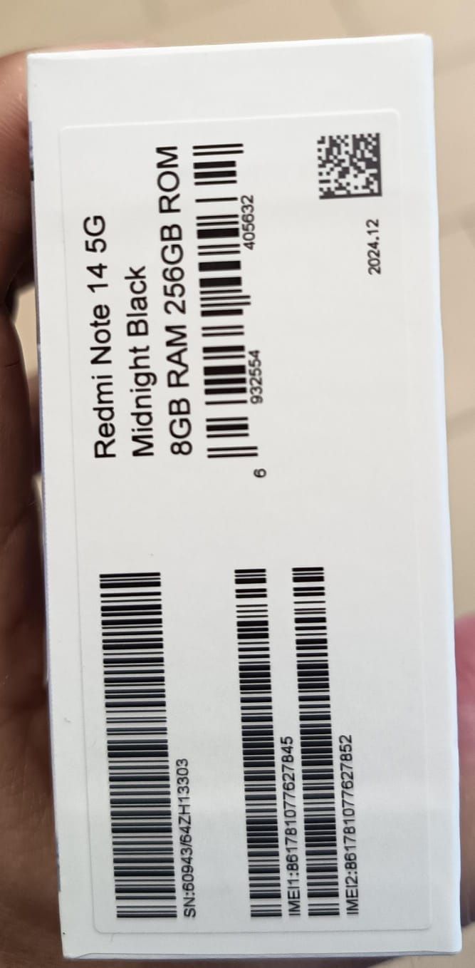 REDMI NOTE 14 5G sigilat 750 Ron