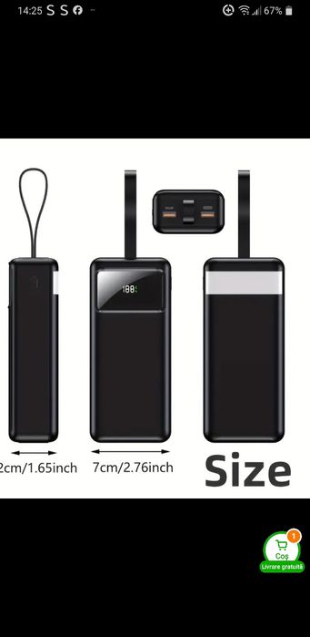 Baterie externa 50000 mAh