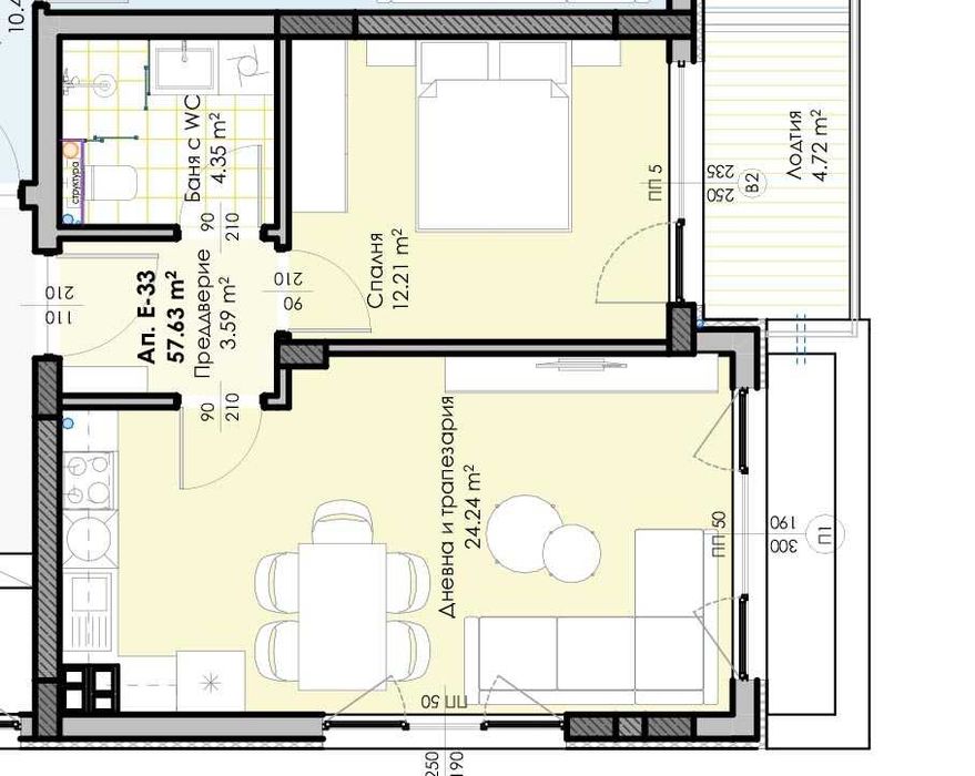 Продава се Двустаен апартамент в Пловдив, Кършияка - 67 кв.м за 980 €/кв.м - Снимка #1
